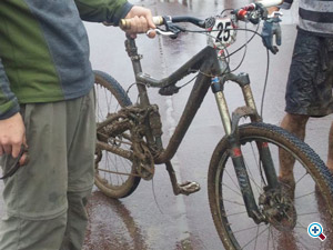 泥の自転車